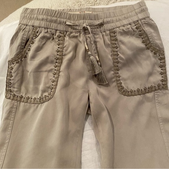 Anthropologie Hei Hei Studded Joggers Beaded Embroidered Tassel NWOT Pants XS - Picture 10 of 13